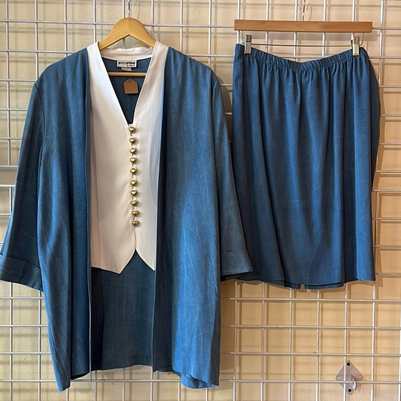 Vintage Perceptions by Irene B blazer and skirt set - Picture 1 of 10